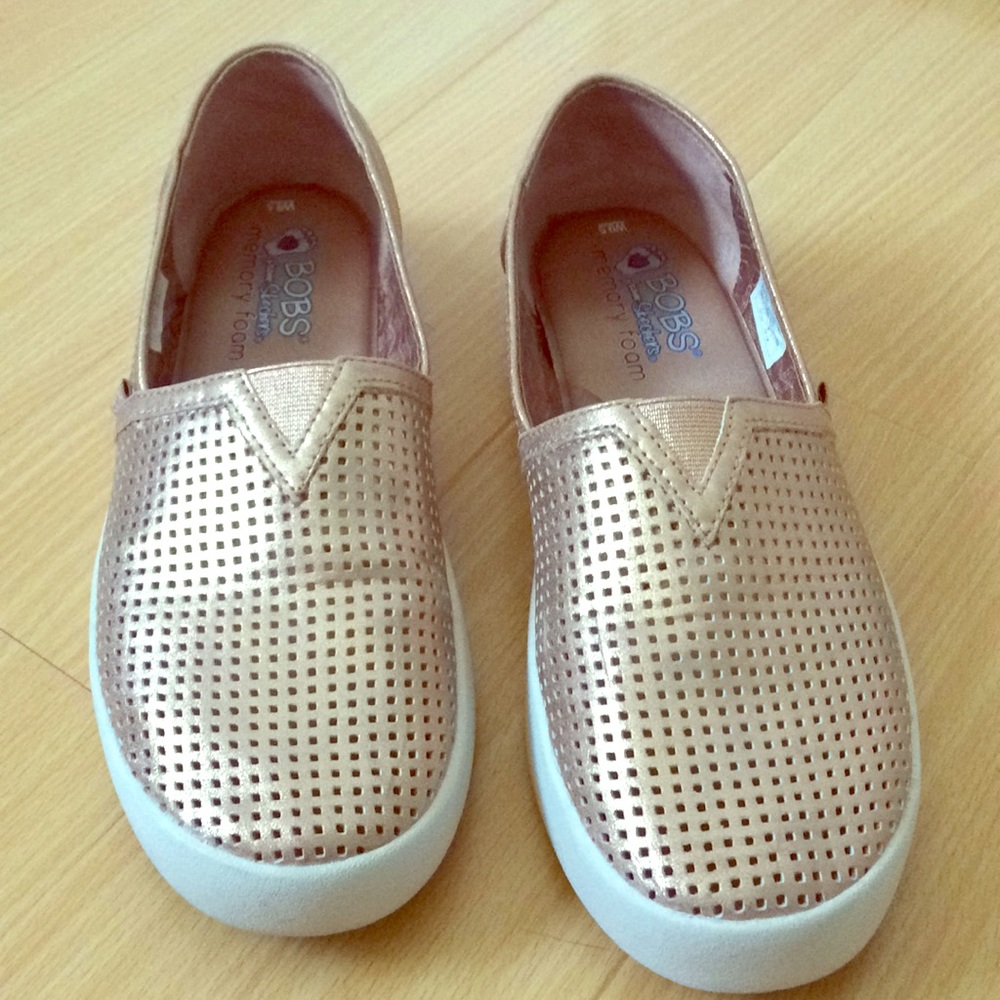 Bobs from Skechers Rose Gold Slip On Shoes